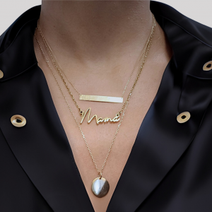 Mama Necklace - 14K Gold Plated
